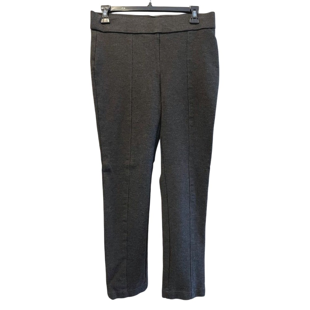 Anne Klein Womens Gray Ponte Stretch Slim‎ Leg Pants Size Medium